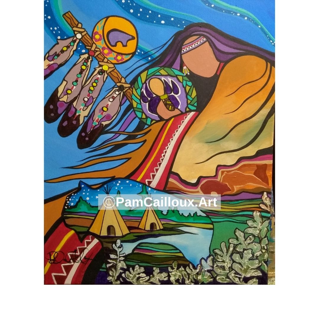 Heartbeat of the Prairies - Greeting Card - Artist Pam Cailloux.