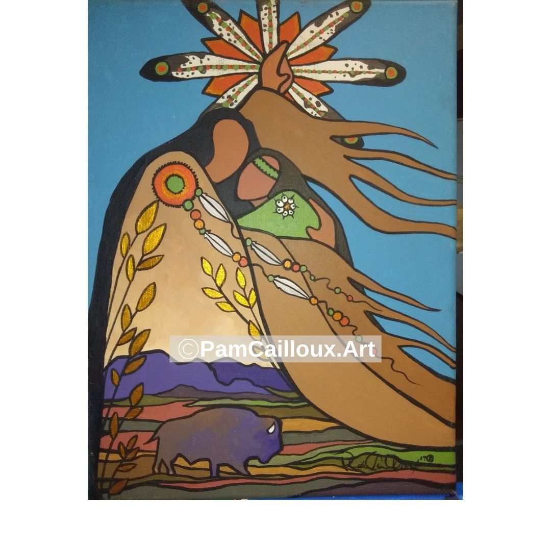 Mother Earth and Father Sky - 11 x 14" Print - Artist Pam Cailloux