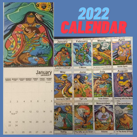 Woodland Art Wall Calendars 2022 - Pamela Cailloux - Woodlands Style - buy here direct from artist